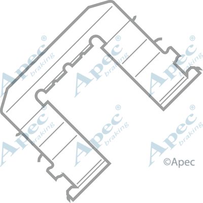 APEC BRAKING priedų komplektas, diskinių stabdžių trinkelės KIT430